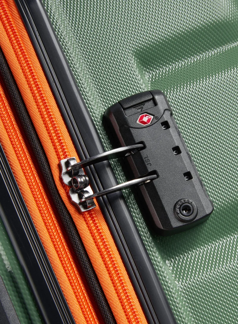 DELSEY Paris  Securitech Citadel By Delsey Paris 82 Cm 4-Double-Wheeled Expandable Luggage Trolley - Khaki Green  | Best Price UAE